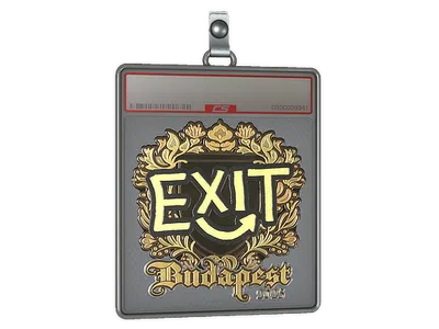 Sticker Slab | exit (Gold) | Budapest 2025