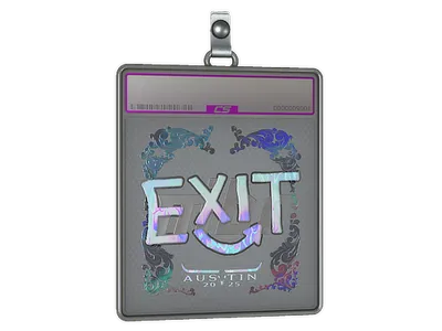 Sticker Slab | exit (Holo) | Austin 2025