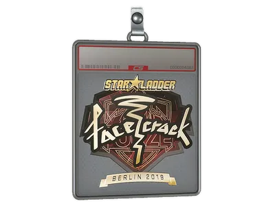 Sticker Slab | facecrack (Gold) | Berlin 2019