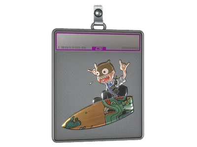 Sticker Slab | Fire Serpent Surf K (Foil)