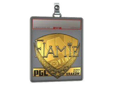 Sticker Slab | flamie (Gold) | Krakow 2017