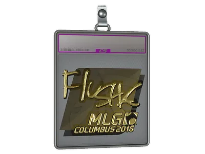 Sticker Slab | flusha (Gold) | MLG Columbus 2016