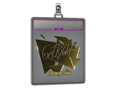 Sticker Slab | GeT_RiGhT (Gold) | Cologne 2016