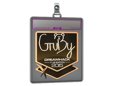 Sticker Slab | GruBy (Gold) | Cluj-Napoca 2015