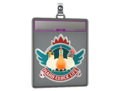 Sticker Slab | Hard Cluck Life (Foil)