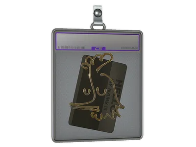 Sticker Slab | Hello AK-47 (Gold)