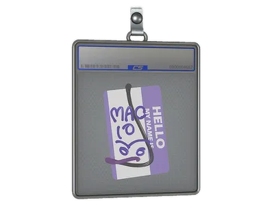 Sticker Slab | Hello MAC-10