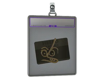 Sticker Slab | Hello MP7 (Gold)