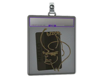 Sticker Slab | Hello PP-Bizon (Gold)