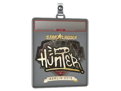 Sticker Slab | huNter- (Gold) | Berlin 2019