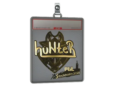 Sticker Slab | huNter- (Gold) | Stockholm 2021
