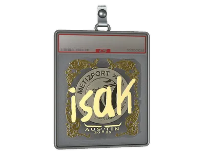 Sticker Slab | isak (Gold) | Austin 2025