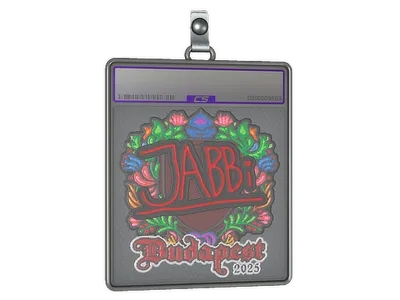 Sticker Slab | jabbi (Embroidered) | Budapest 2025