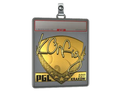 Sticker Slab | k0nfig (Gold) | Krakow 2017