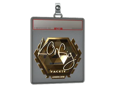 Sticker Slab | k0nfig (Gold) | London 2018