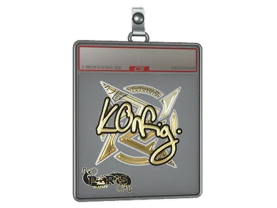 Sticker Slab | k0nfig (Gold) | Paris 2023