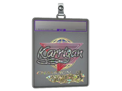 Sticker Slab | karrigan (Glitter, Champion) | Antwerp 2022