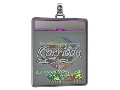 Sticker Slab | karrigan (Holo, Champion) | Antwerp 2022