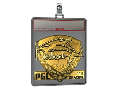 Sticker Slab | keshandr (Gold) | Krakow 2017