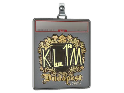 Sticker Slab | kl1m (Gold) | Budapest 2025