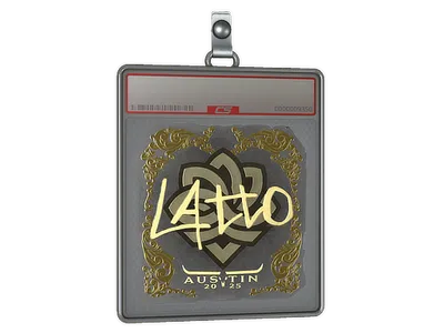 Sticker Slab | latto (Gold) | Austin 2025