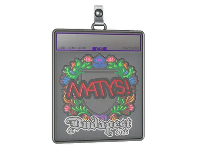 Sticker Slab | MATYS (Embroidered) | Budapest 2025
