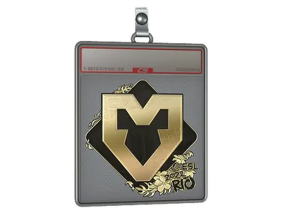 Sticker Slab | MOUZ (Gold) | Rio 2022