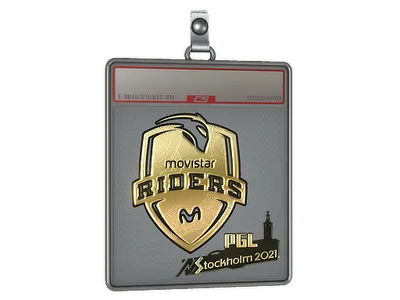 Sticker Slab | Movistar Riders (Gold) | Stockholm 2021