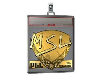 Sticker Slab | MSL (Gold) | Krakow 2017