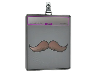 Sticker Slab | Mustachio (Foil)