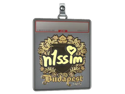 Sticker Slab | n1ssim (Gold) | Budapest 2025