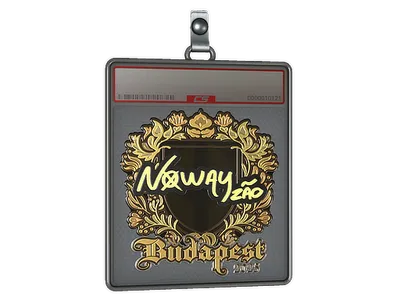 Sticker Slab | noway (Gold) | Budapest 2025