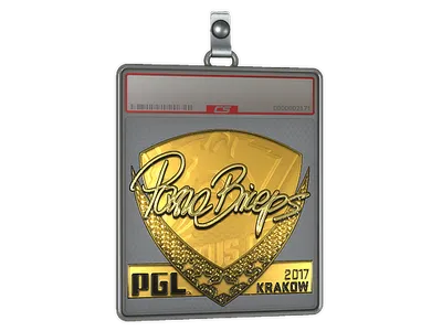 Sticker Slab | pashaBiceps (Gold) | Krakow 2017