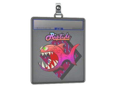 Sticker Slab | Pink Jaggyfish