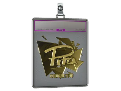 Sticker Slab | pita (Gold) | Cologne 2016