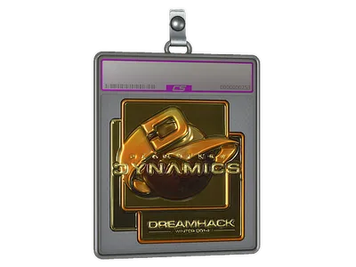 Sticker Slab | Planetkey Dynamics (Gold) | DreamHack 2014