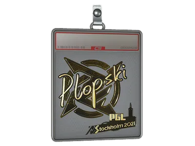 Sticker Slab | Plopski (Gold) | Stockholm 2021