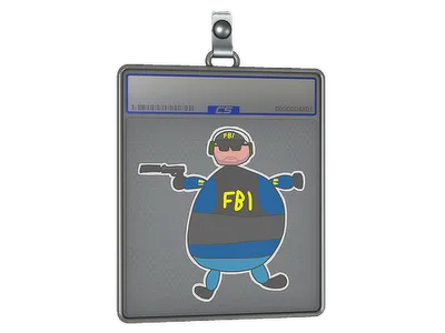 Sticker Slab | Poorly Drawn FBI