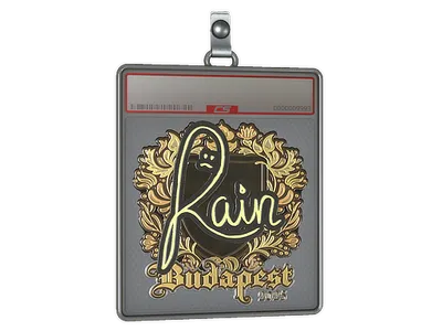 Sticker Slab | rain (Gold) | Budapest 2025