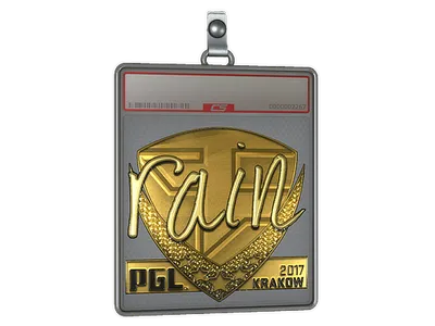 Sticker Slab | rain (Gold) | Krakow 2017