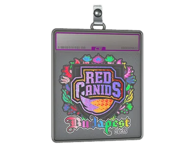 Sticker Slab | RED Canids (Holo) | Budapest 2025