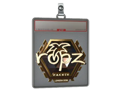 Sticker Slab | ropz (Gold) | London 2018
