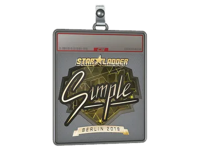 Sticker Slab | s1mple (Gold) | Berlin 2019