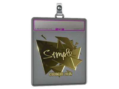 Sticker Slab | s1mple (Gold) | Cologne 2016