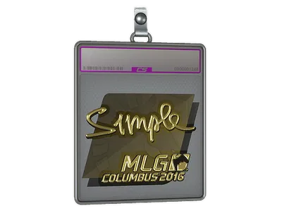 Sticker Slab | s1mple (Gold) | MLG Columbus 2016