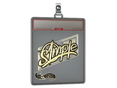 Sticker Slab | s1mple (Gold) | Paris 2023