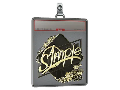 Sticker Slab | s1mple (Gold) | Rio 2022