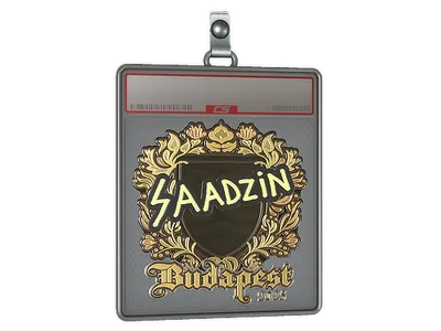 Sticker Slab | saadzin (Gold) | Budapest 2025