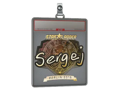 Sticker Slab | sergej (Gold) | Berlin 2019