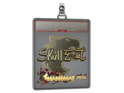 Sticker Slab | skullz (Gold) | Shanghai 2024